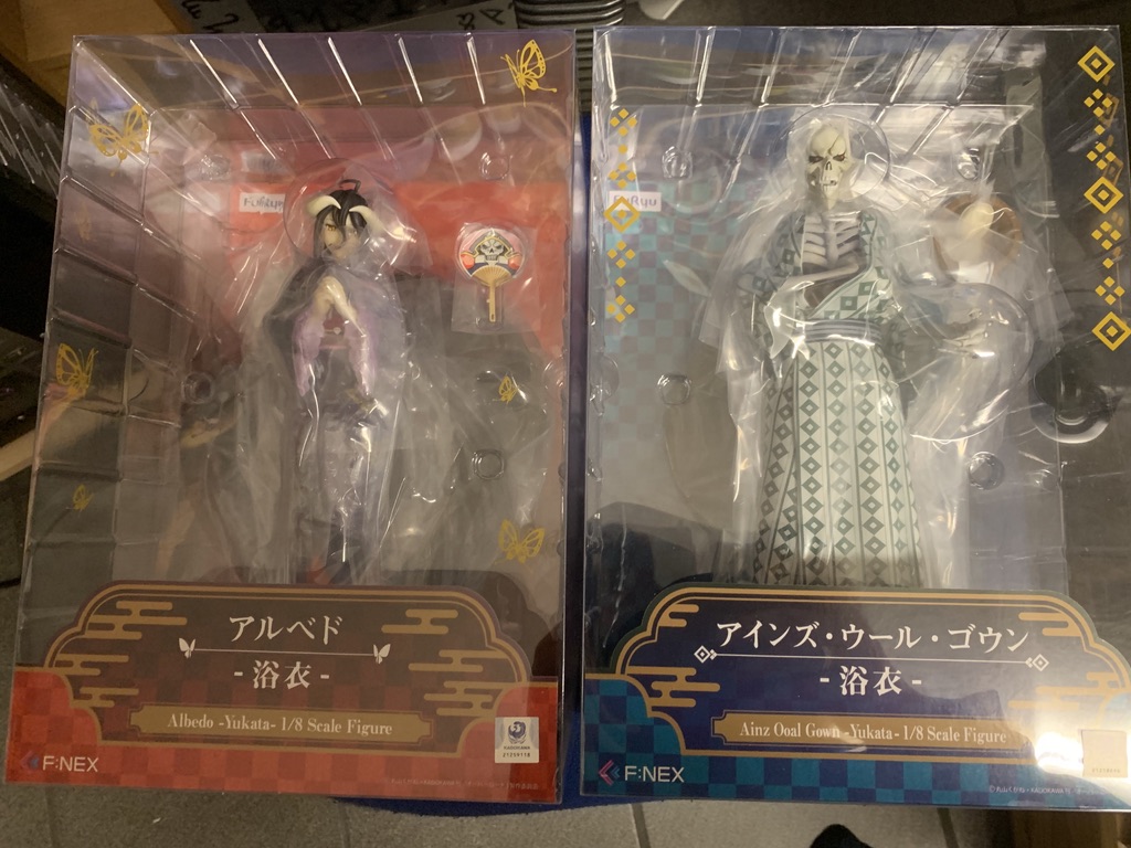Overlord - Ainz og Albedo i yukata onsen outfits færdige figurer