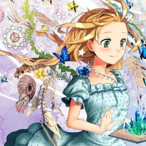 Anime pige der læser