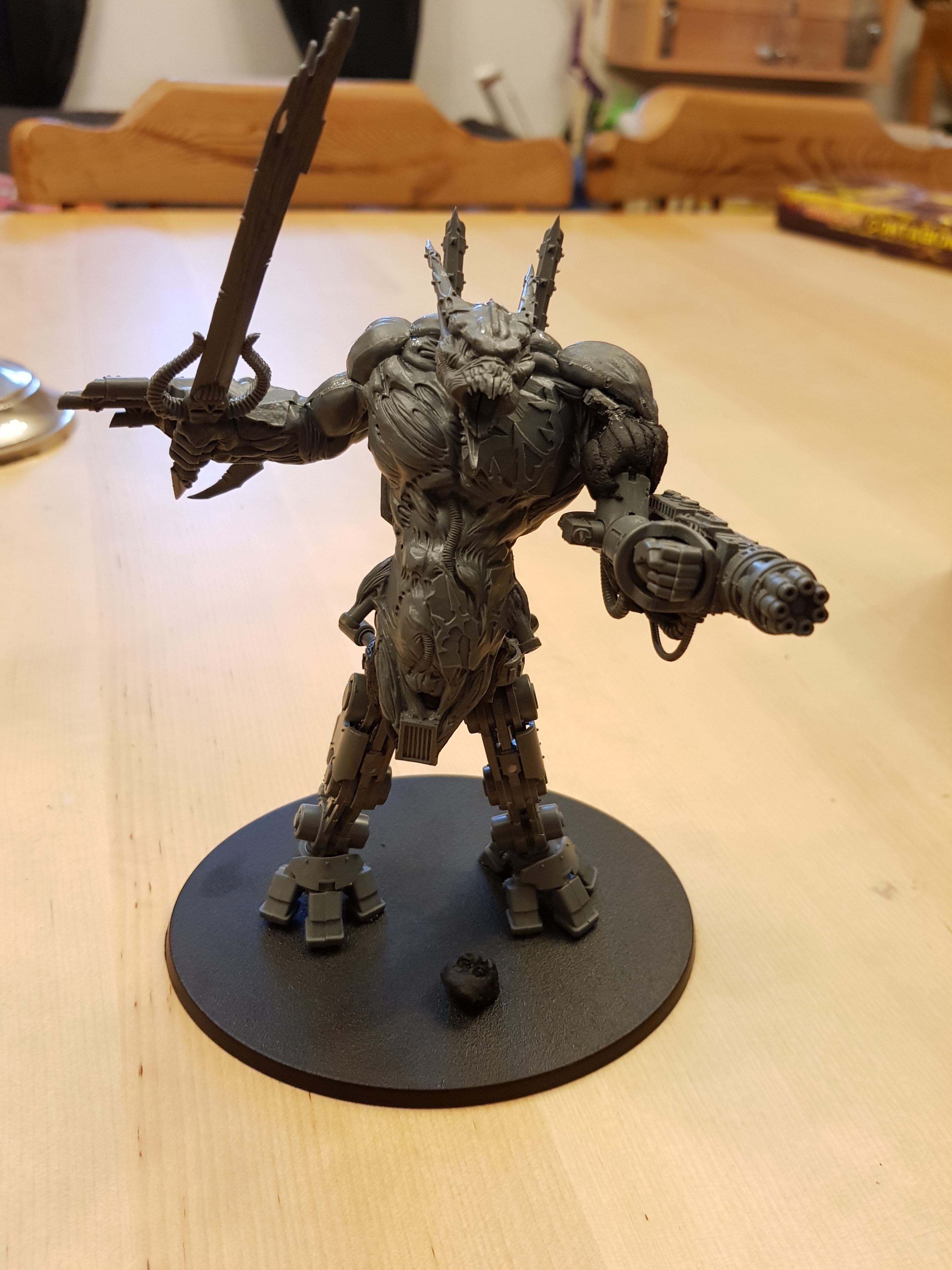 Kit-bashed deamon-engine [40k]