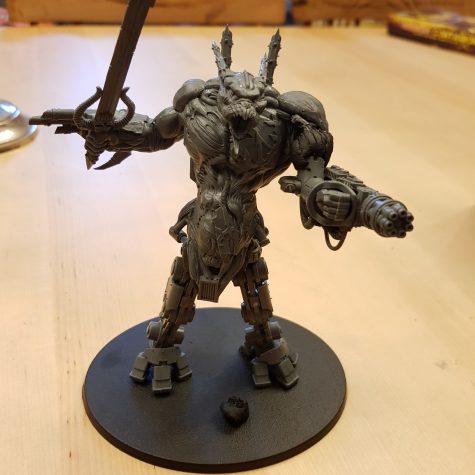 Kit-bashed deamon-engine [40k]