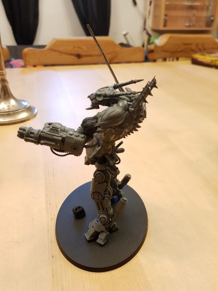 Kit-bashed deamon-engine [40k]