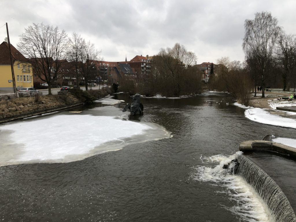 Is i Odense Å ved Munke Mose