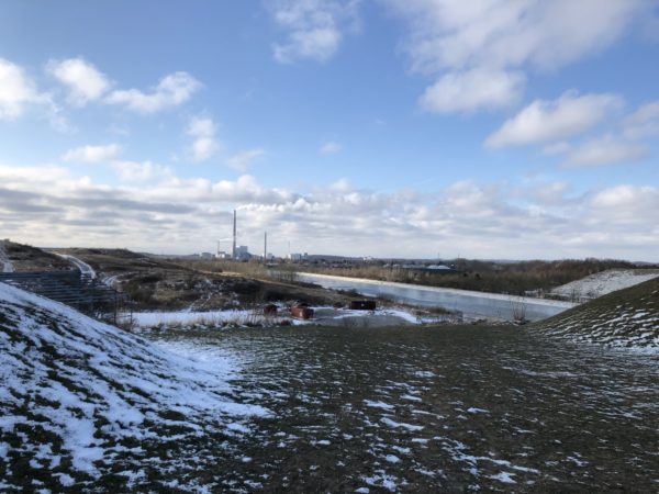 Stige Ø med sne