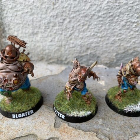 Bloater og rotter x2 - Pradeshynya Postules, Nurgle Rotters [Blood Bowl]