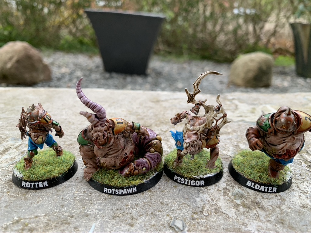 Bloater, pestigor, rotter og rotspawn, Pradeshynya Postules, Nurgle Rotters [Blood Bowl]