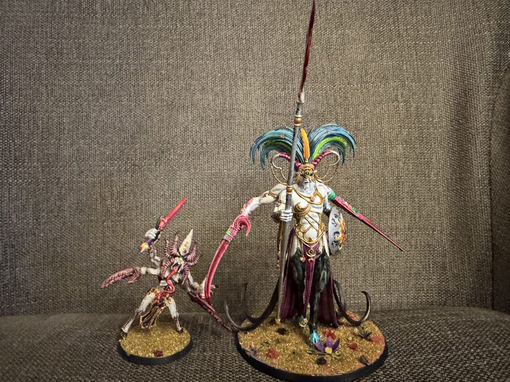 Shalaxi Hellbane og gammel Keeper of Secrets [Warhammer/AoS/40k]