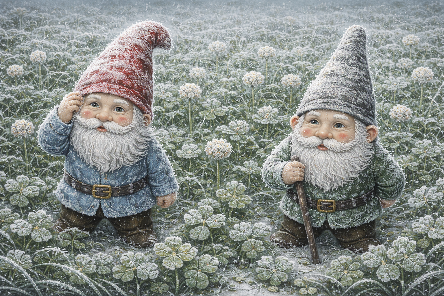 Havenisser med frost