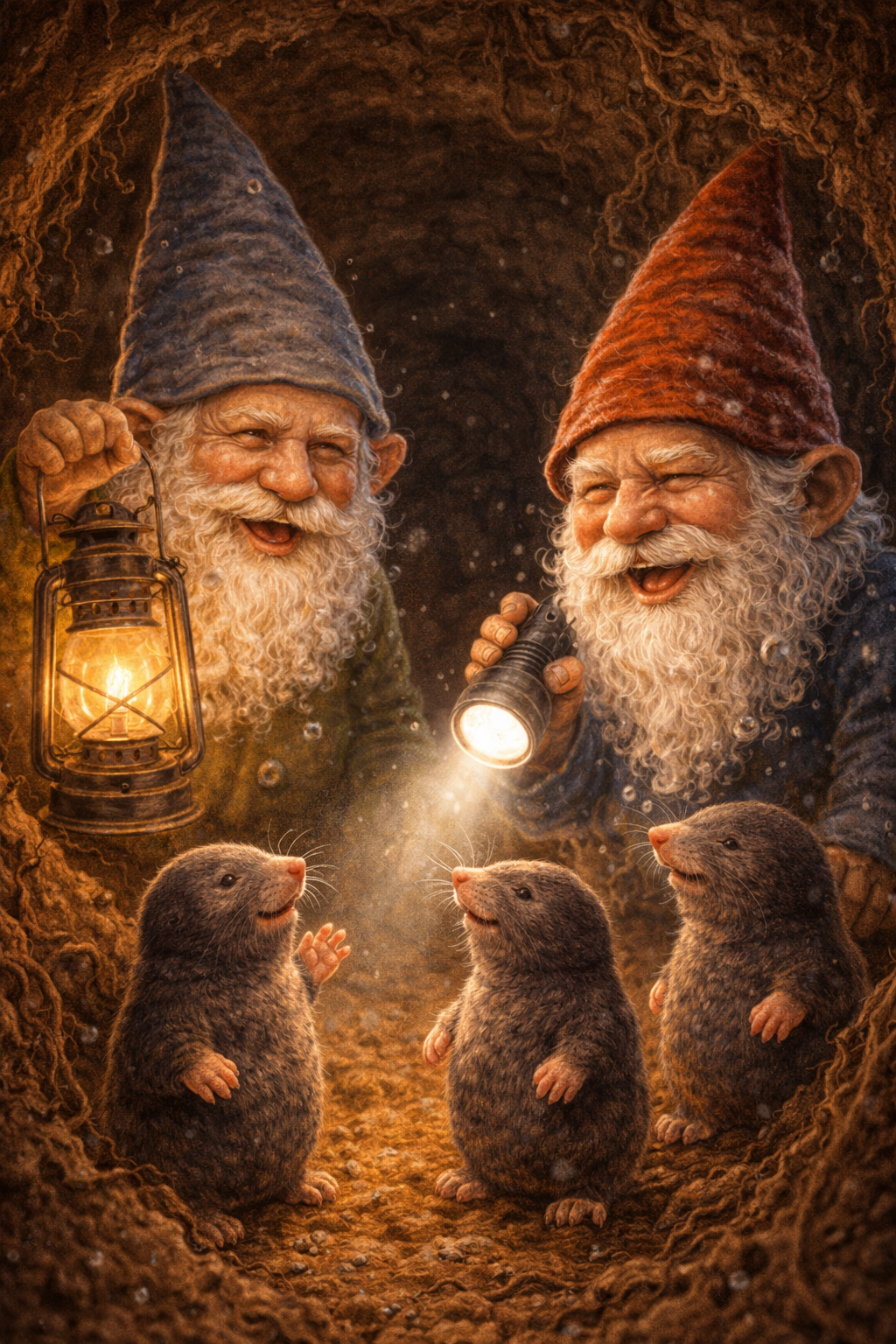 Havenisserne besøger muldvarpene