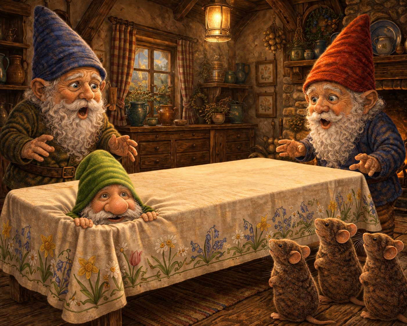 Historien om havenisserne på skråningen bag Mosevang og nissen fra borddugen