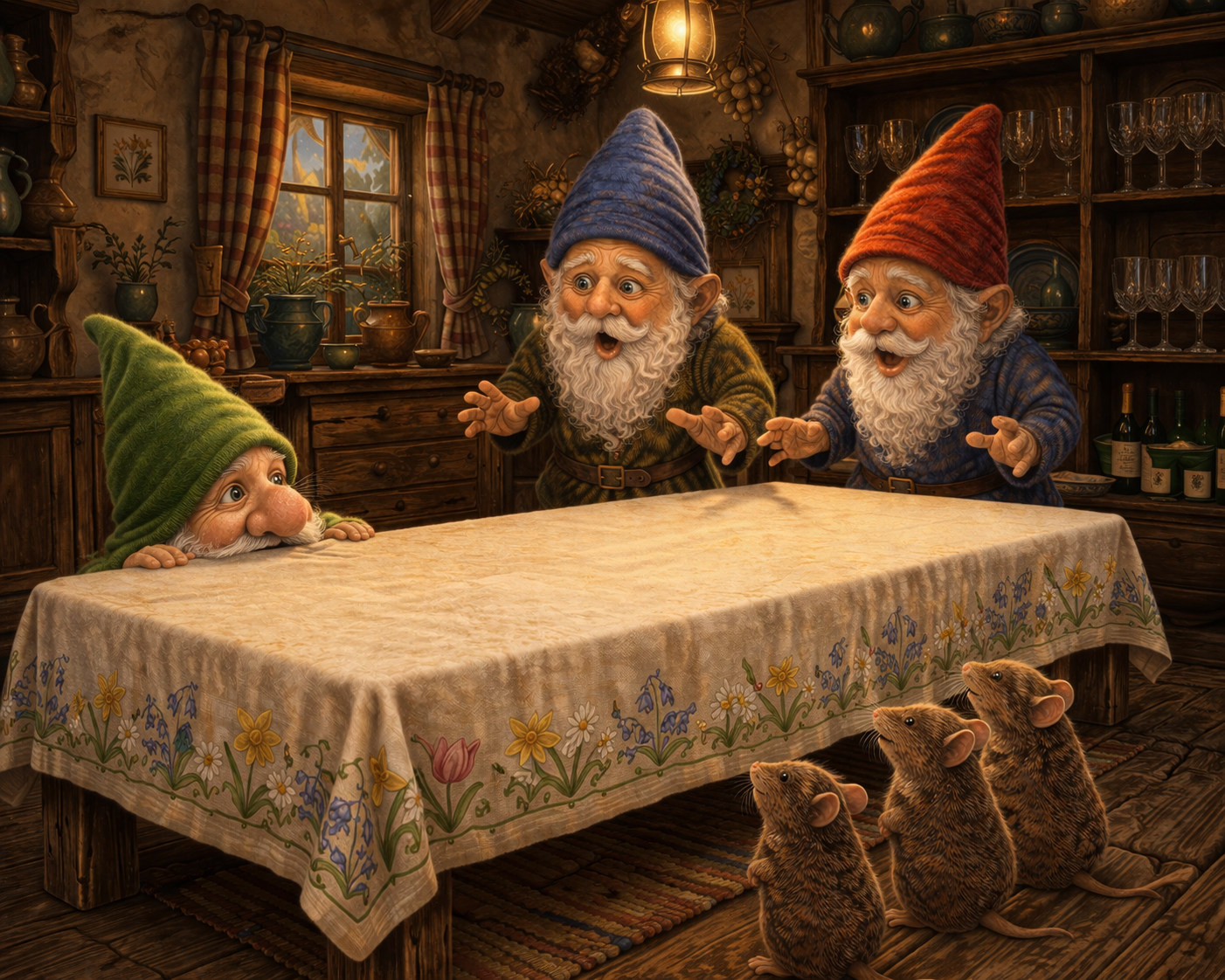 Historien om havenisserne på skråningen bag Mosevang og nissen fra borddugen