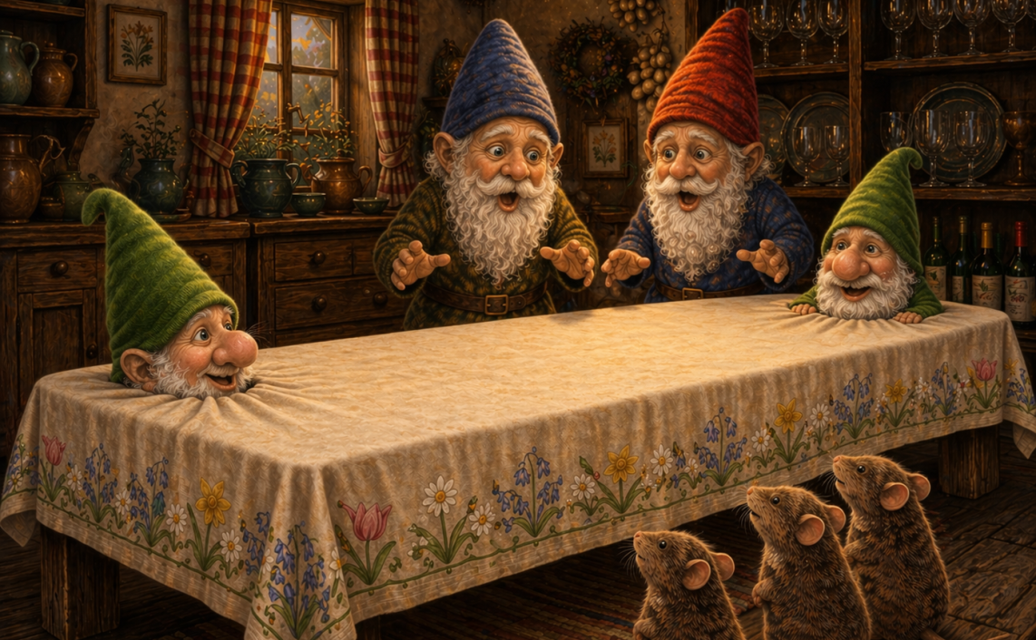 Historien om havenisserne på skråningen bag Mosevang og den anden nisse fra borddugen