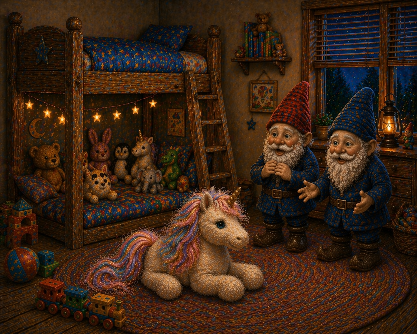 Historien om havenisserne på skråningen bag Mosevang og hovene i værelset ovenpå