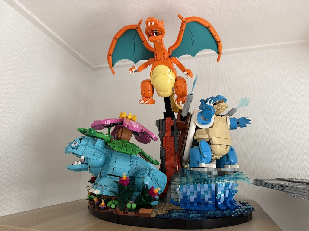 Lego Pokémon Venusaur, Charizard og Blastoise