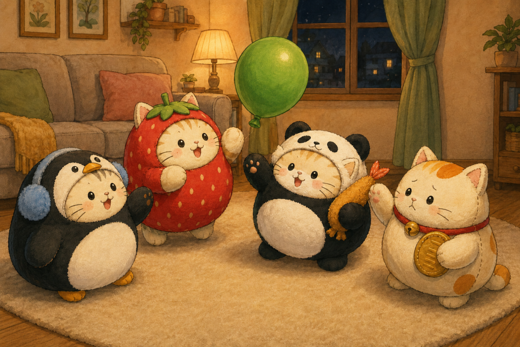 Rejemis' pandakostume og den forsigtige ballon